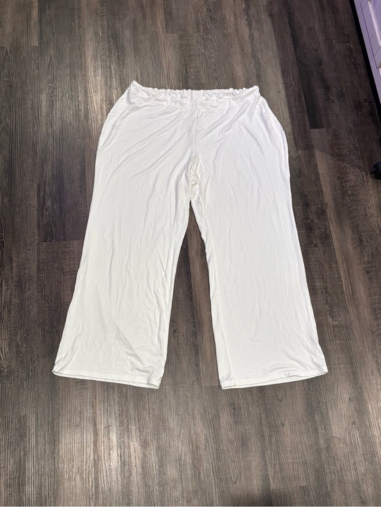 SKIMS Other - SKIMS White Wide-Leg Lounge Pants with Elastic Waist